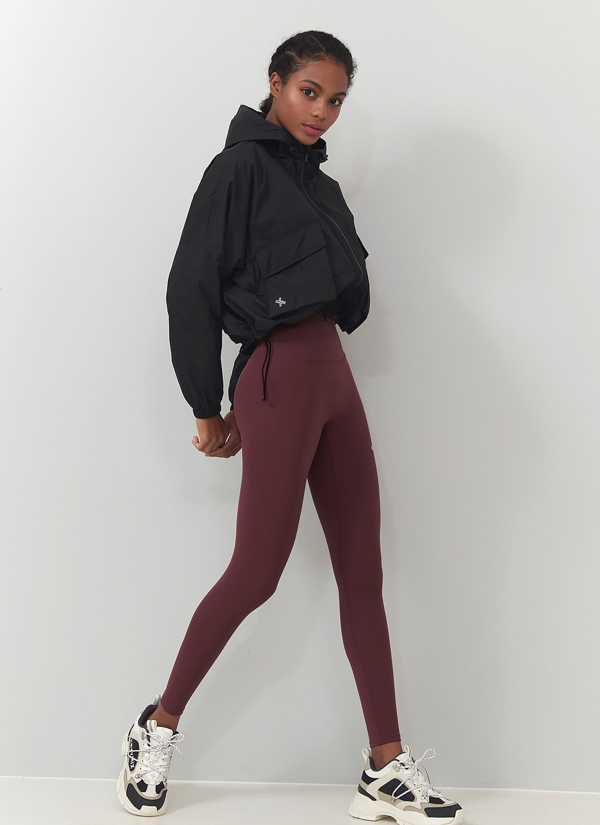 Crop Hood 2-Way Windbreaker