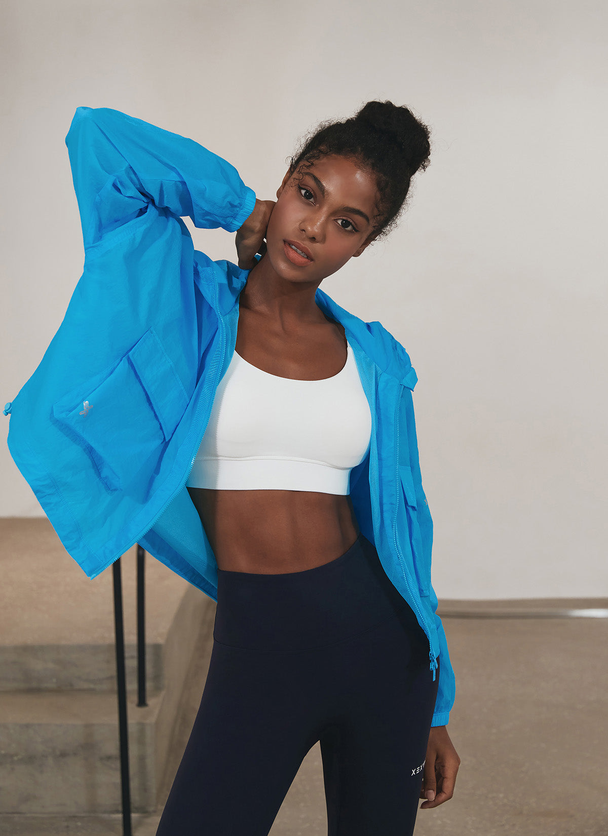 Crop Hood 2-Way Windbreaker