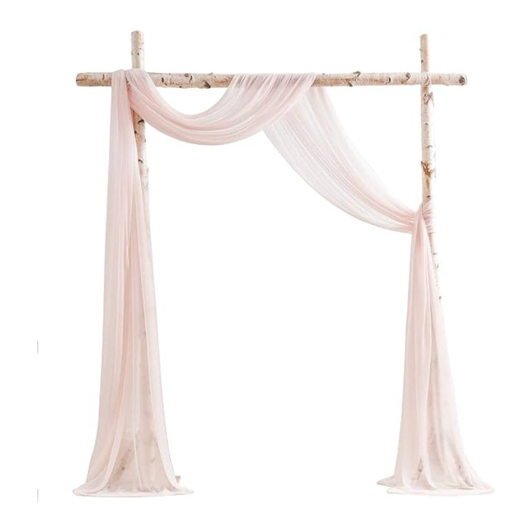 Chiffon Wedding Arbor Drape Rental