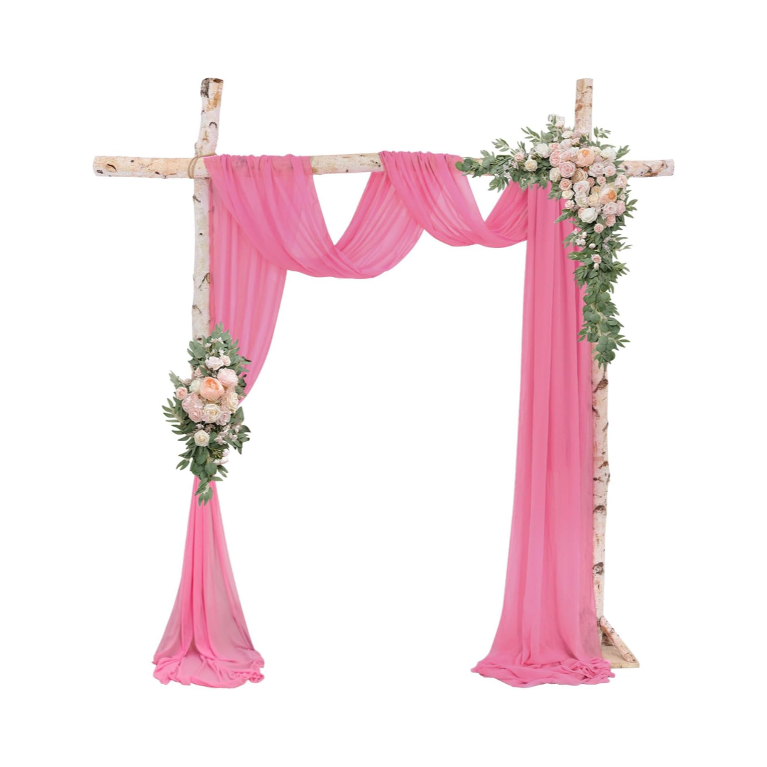 Chiffon Wedding Arbor Drape Rental