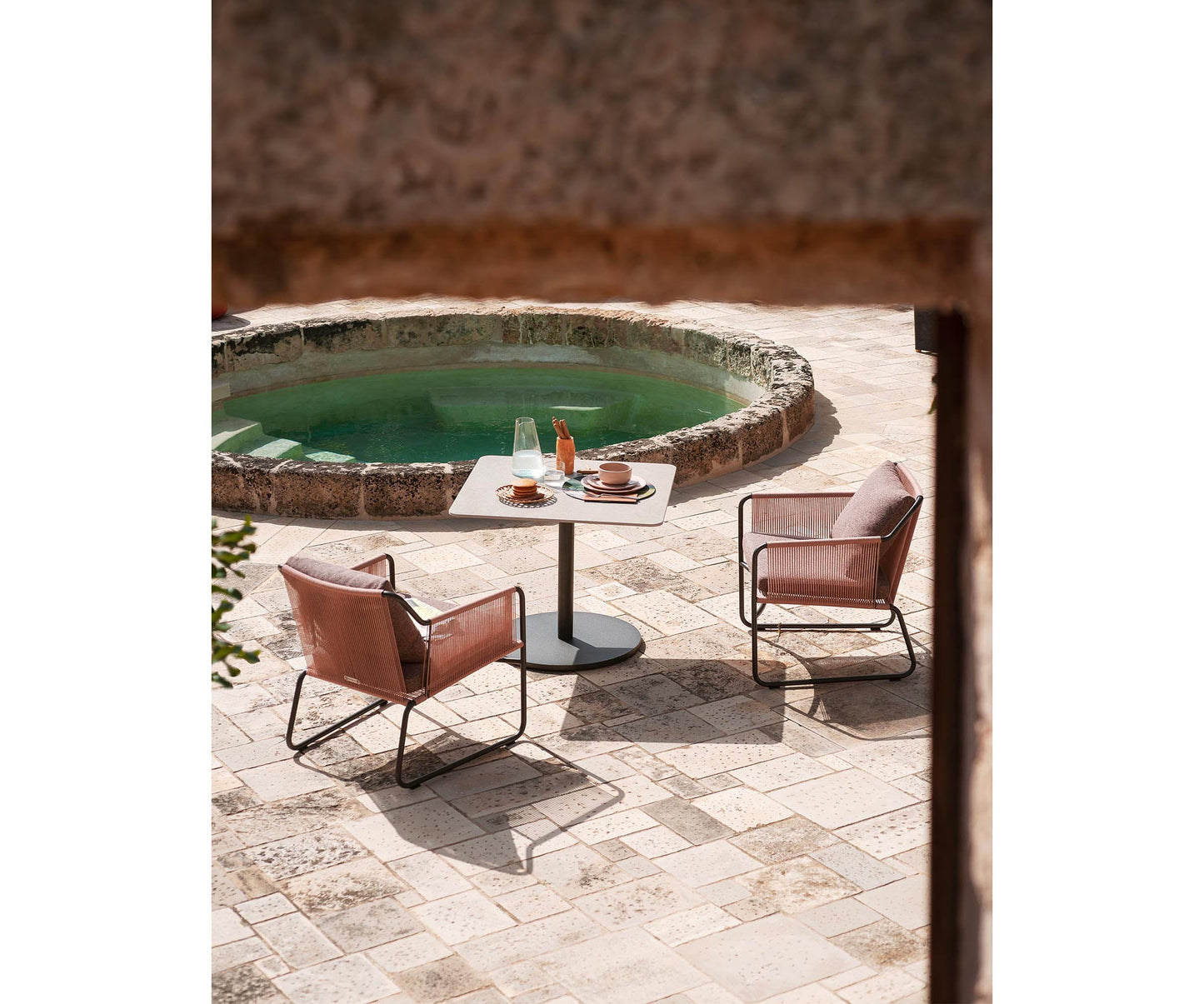 Button Square Dining Table