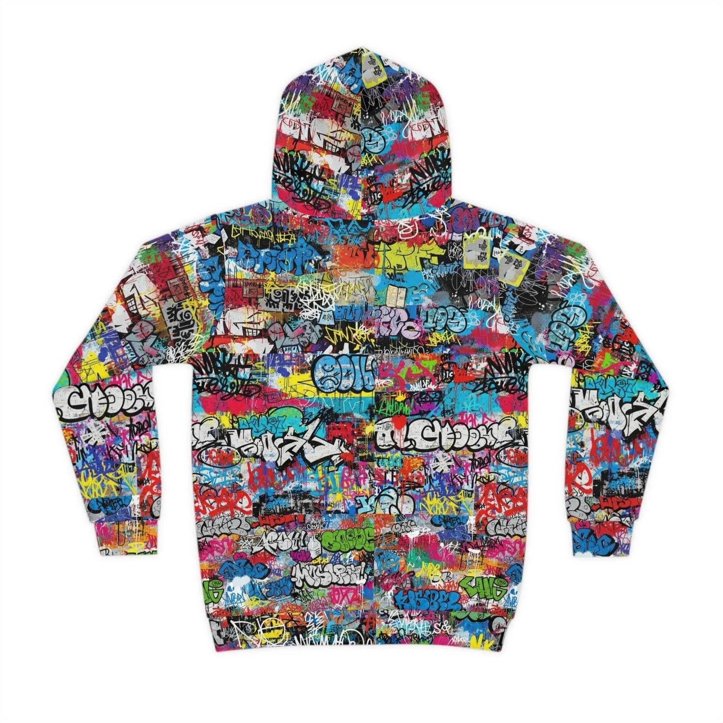 Urban Legend Kids Graffiti Hoodie | Bold AOP Street Art Pullover for Creative Children & Miniature Maximalists