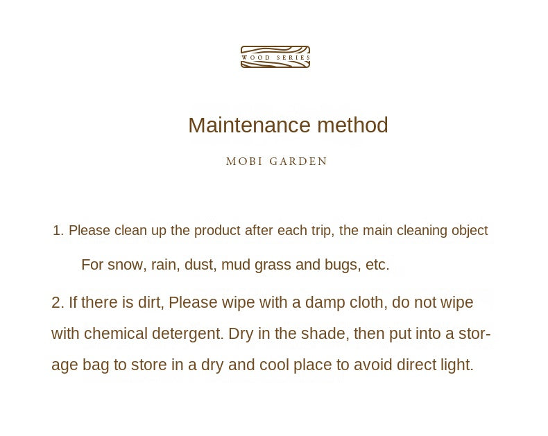 Mobi Garden Multi-Function Folding Table Portable Lightweight Solid Wood Storage Table Multi-layer Shelf Rack Foldable Wooden Table 4 Layer Shelves Outdoor Camping