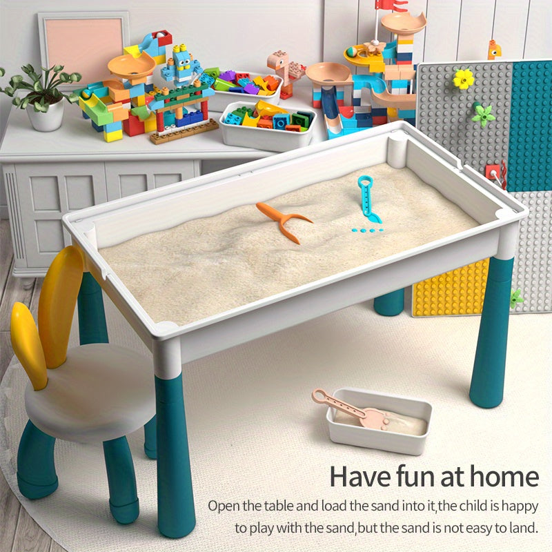 QW-05 Building Block Table, DIY Toy Learning Desk TJR9P6X