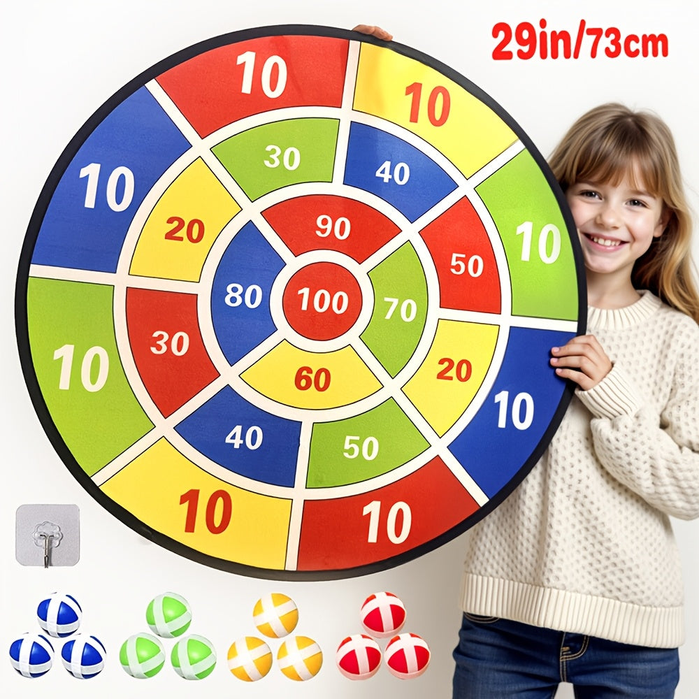 73.66cm Large Dartboard Set, Indoor/Outdoor Fun TJR3L6N