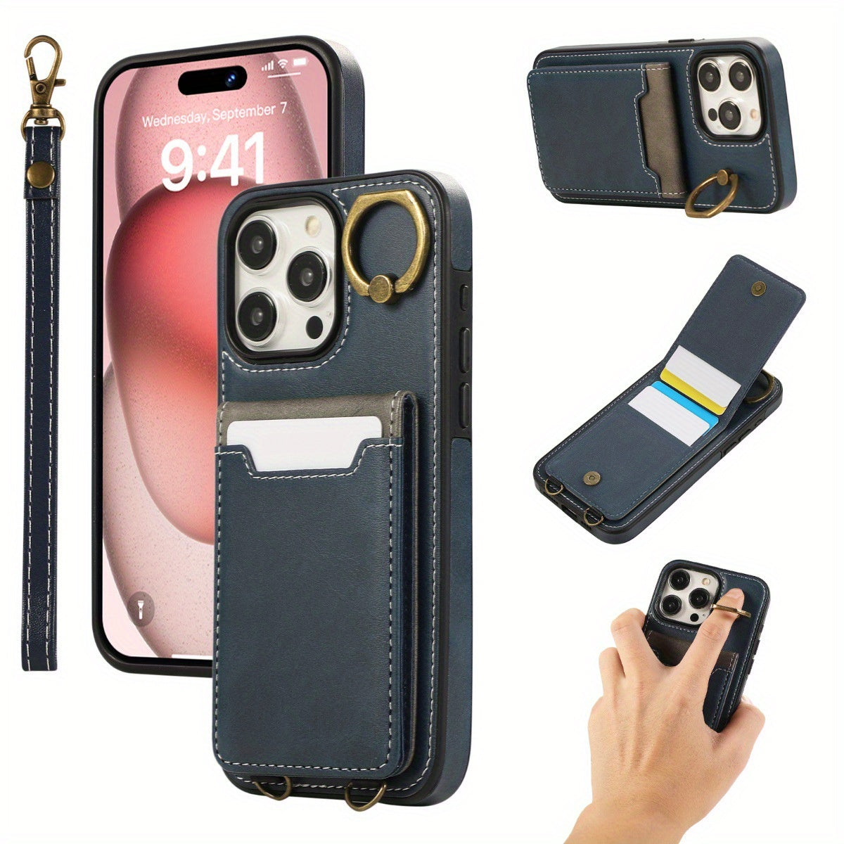 Stylish Card Slot Phone Case for iPhone ProMax-RN2W
