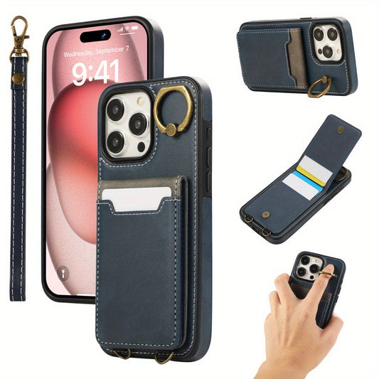 Stylish Card Slot Phone Case for iPhone ProMax-RN2W