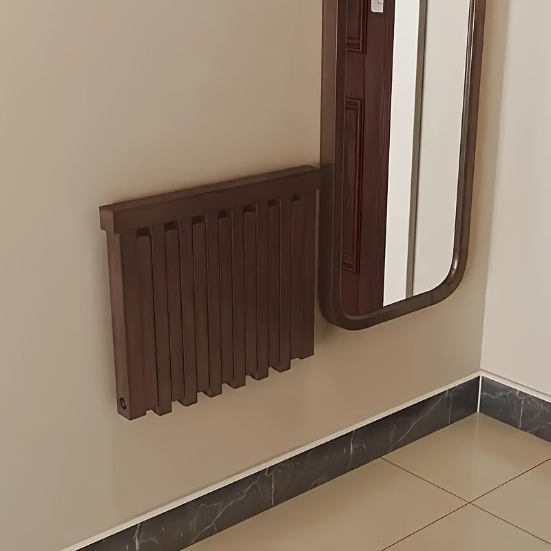 Vintage-Style Solid Wood Wall-Mounted Folding Chair TJR9F2X