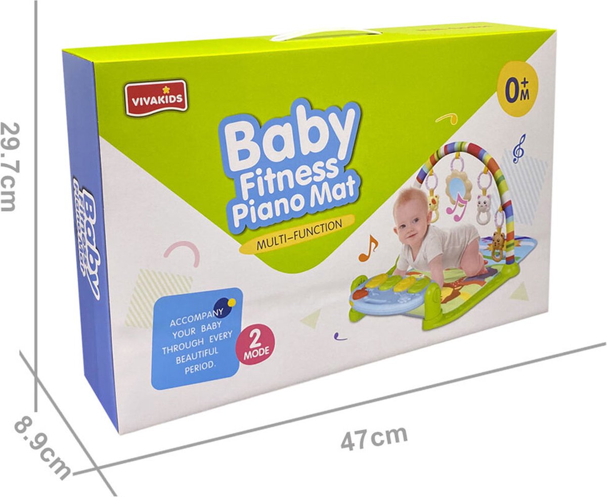 Babygym - Speelmat speeltjes en Piano - 0 jaar - fitness mat - Viva Kids