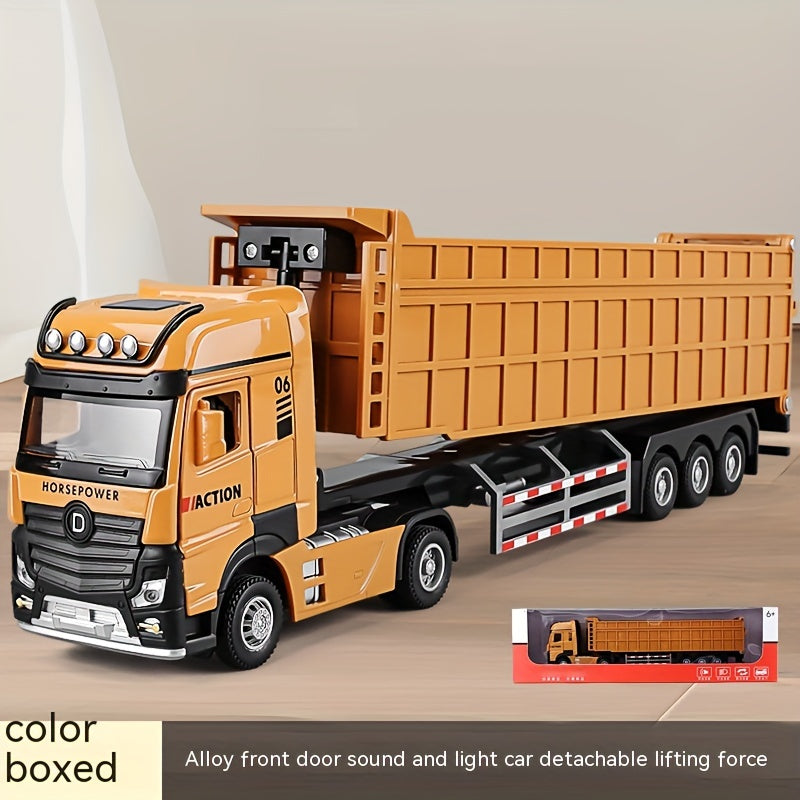 Extra-Large Alloy Construction Truck Toy, Yellow TJR6L7P