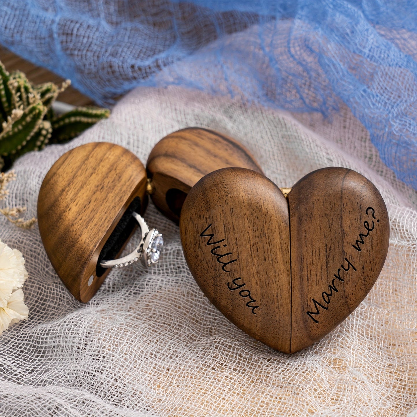 Heart Ring Box Will You Marry Me- HMT25ER