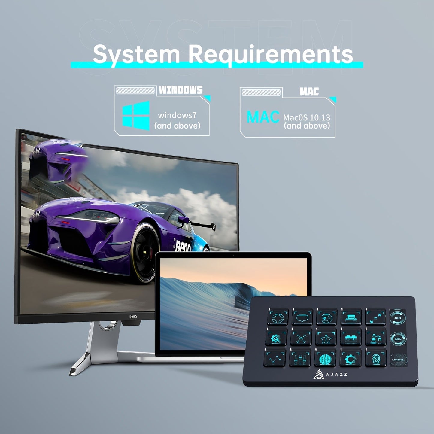 AJAZZ Live Streaming Control Console, 15 Keys TJR4D7M