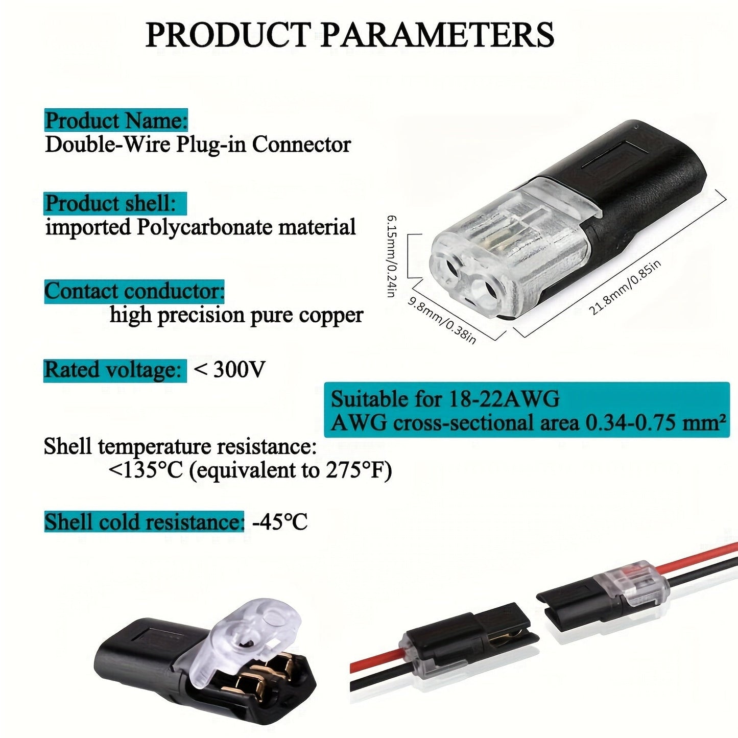 Quick Splice Wire Connectors 25/40pcs-O6DE