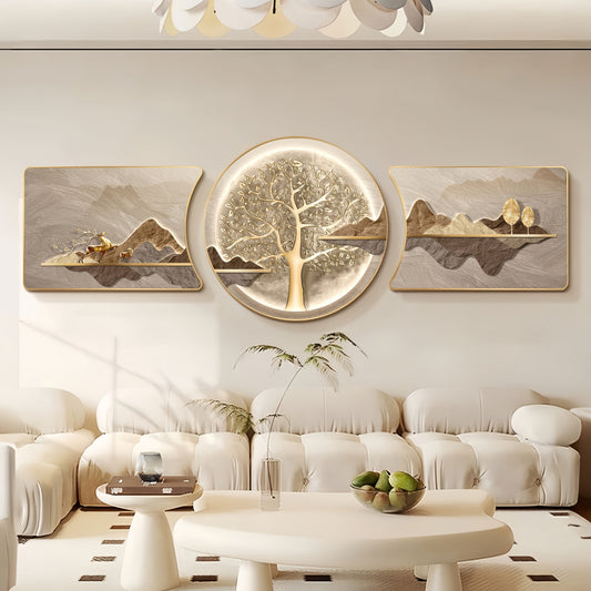 Modern 3D HD Three Piece Mural- HMT21HH