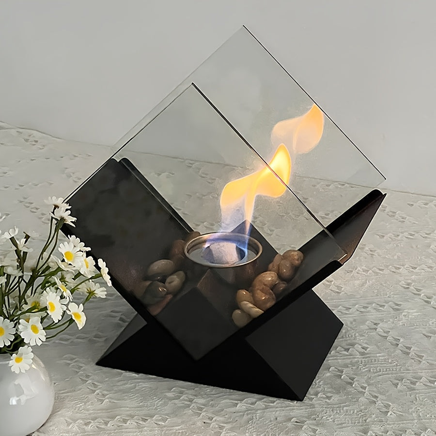 Rhombus Desktop Fireplace- HMT24HH