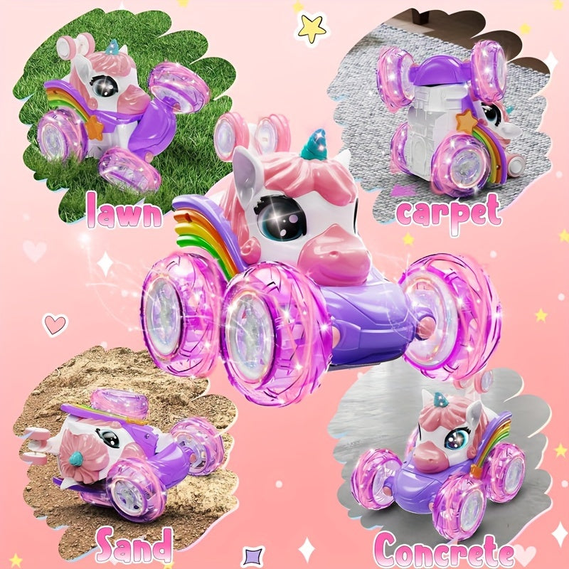 Magical Unicorn Remote Control Car, Light-Up & Transforming TJR4S6G