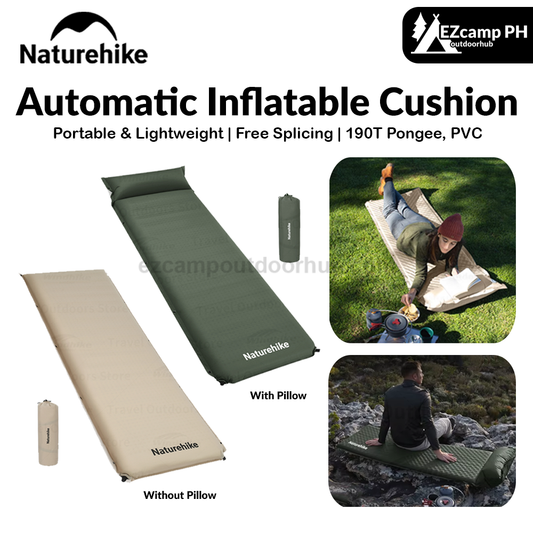 Naturehike Automatic Inflatable Cushion Portable Lightweight Self-Inflating Air Mattress Thickened 10cm Camping Tent Bed Outdoor Hiking Sleeping Bag