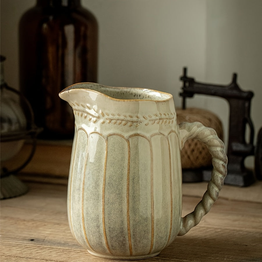 An Ancient Style Creative Twist Handle Pot - F3JI