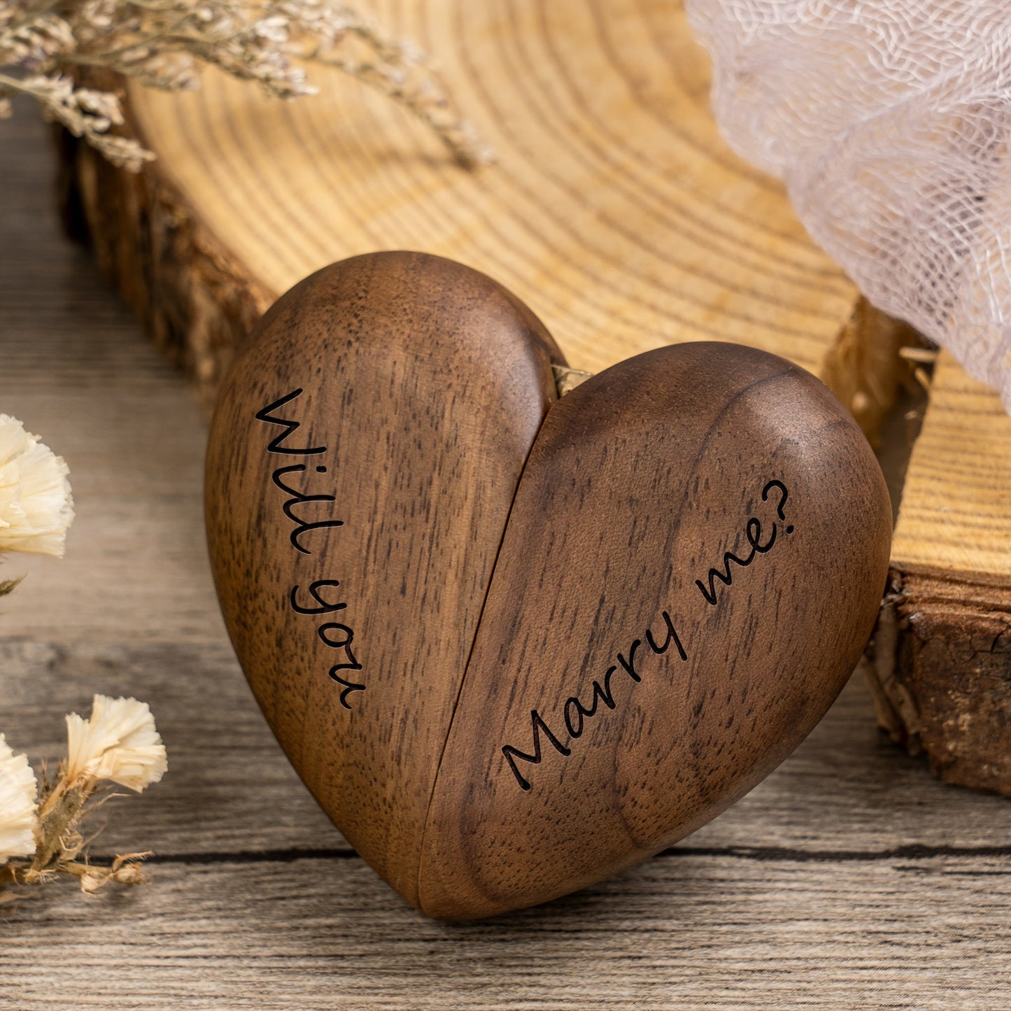 Heart Ring Box Will You Marry Me- HMT25ER