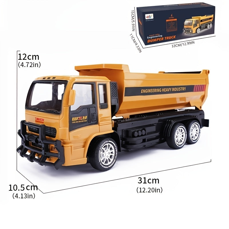 FUUY 2.4GHz RC Dump Truck Toy, 6-Channel TJR8M5D