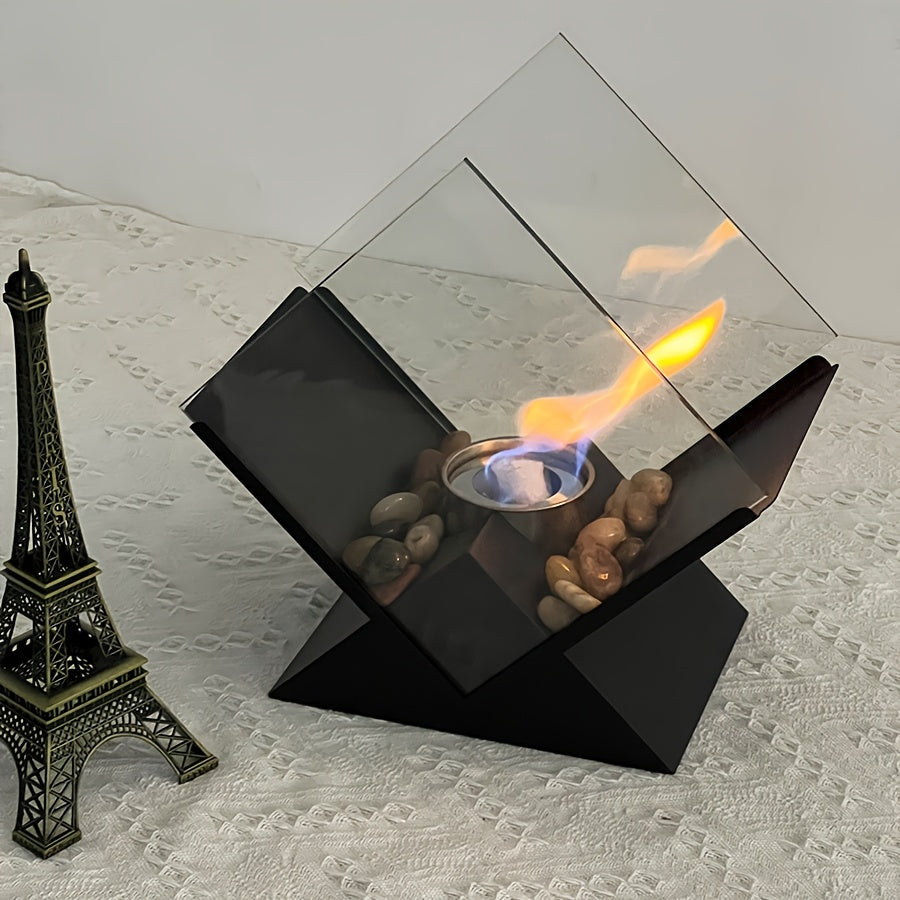 Rhombus Desktop Fireplace- HMT24HH