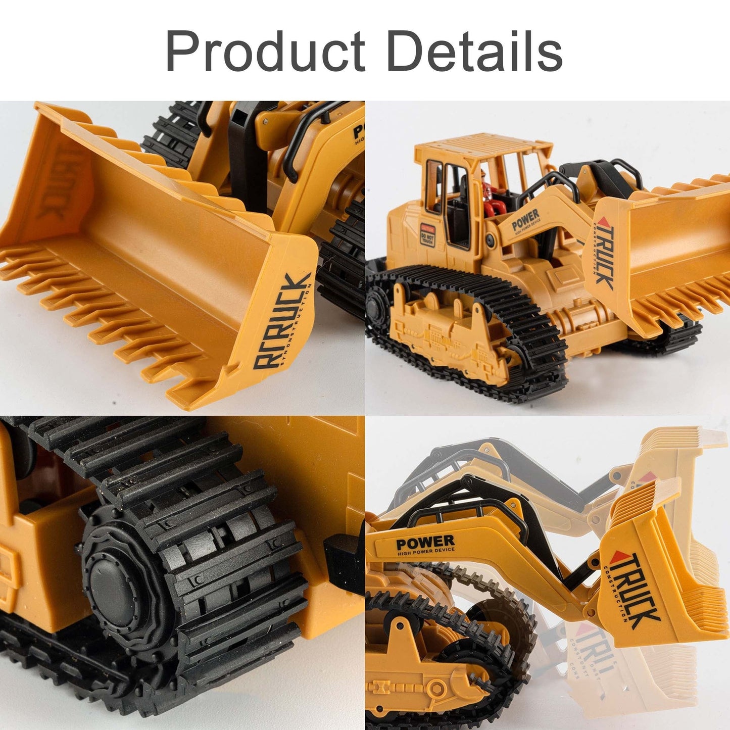 Remote Control Bulldozer Toy, Rechargeable TJR6L7P