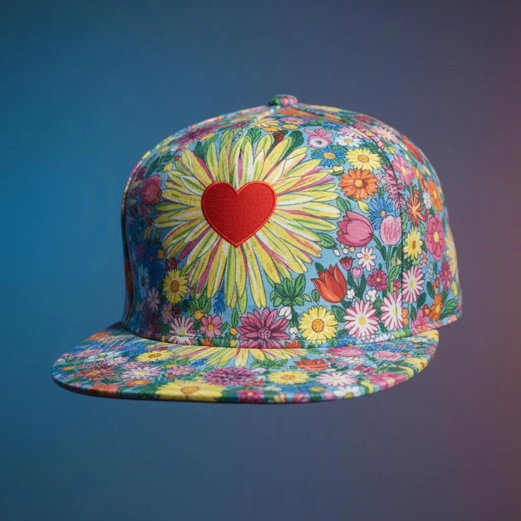 Psychedelic Graffiti AOP Snapback for Rave Festival Street Art Collectors — Bold Weirdcore Hip-Hop Hat, Hypebeast Maximalist Cap