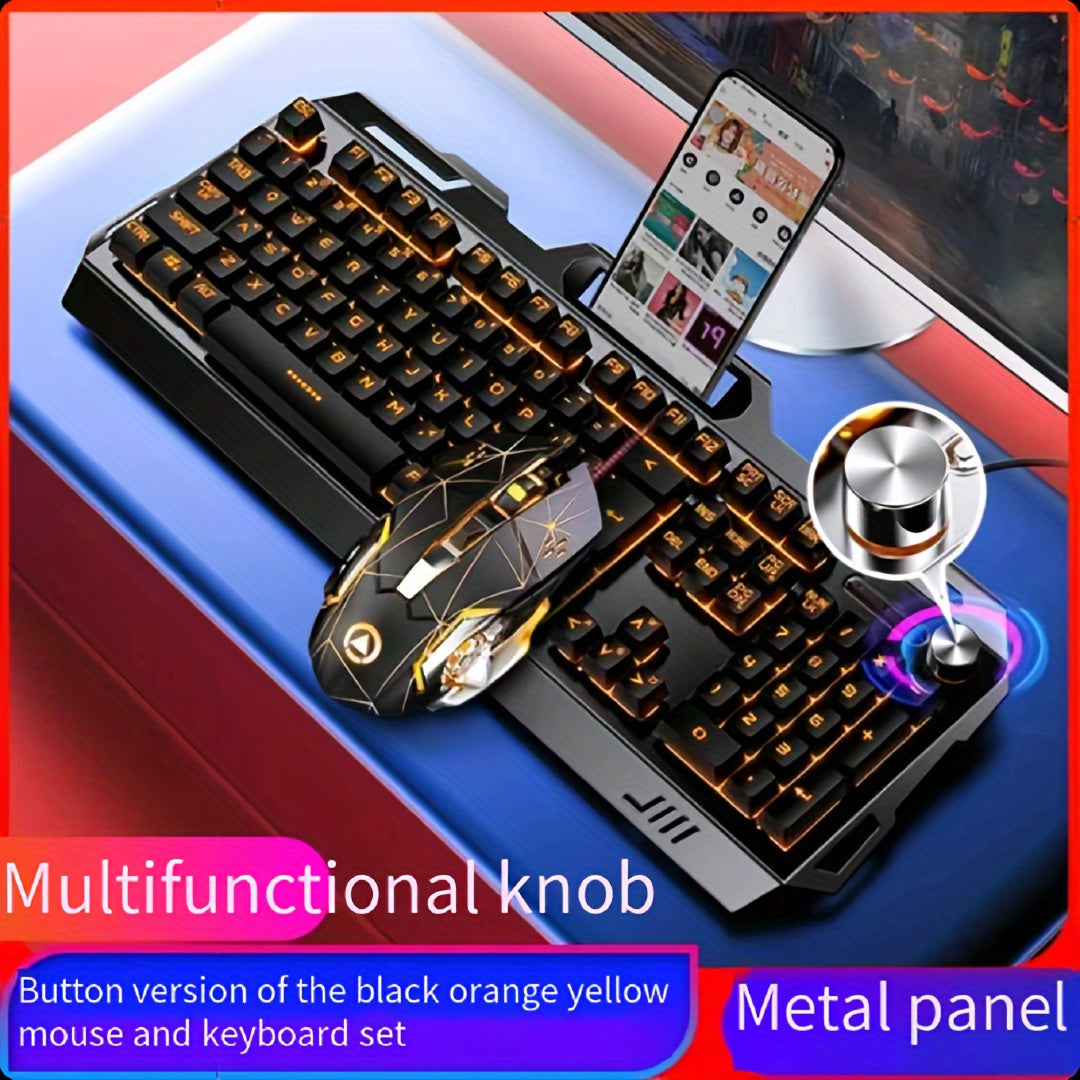 Wired Gaming Keyboard Mouse Set- HMT17KM