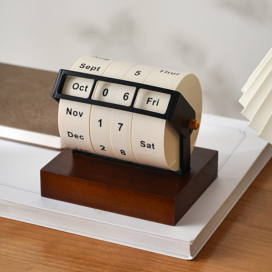 Retro Wooden Desk Calendar- HMT24WC