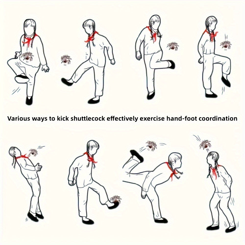 Vibrant Feather Jianzi, Hand & Foot Coordination TJR3L6N