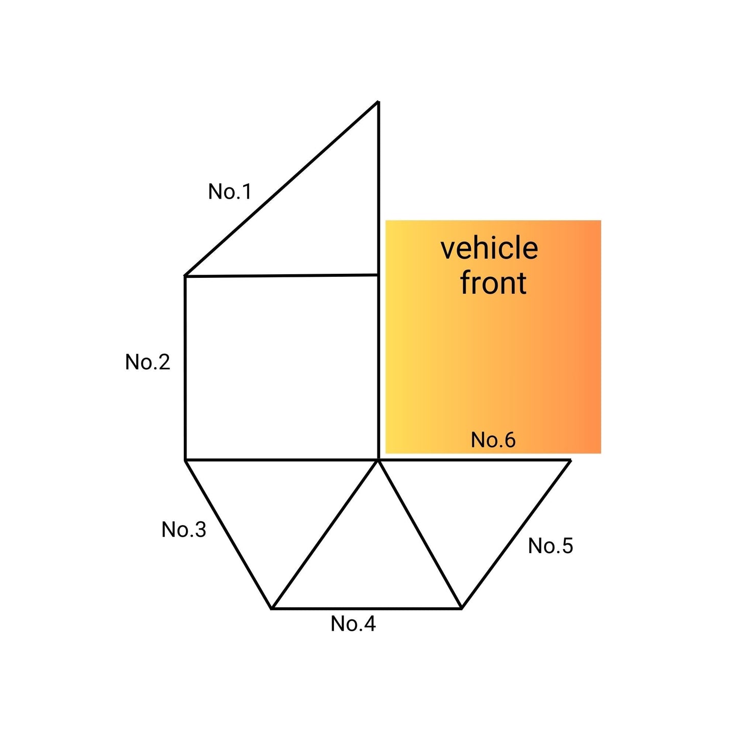 Campboss 270XL Full Awning Wall Set