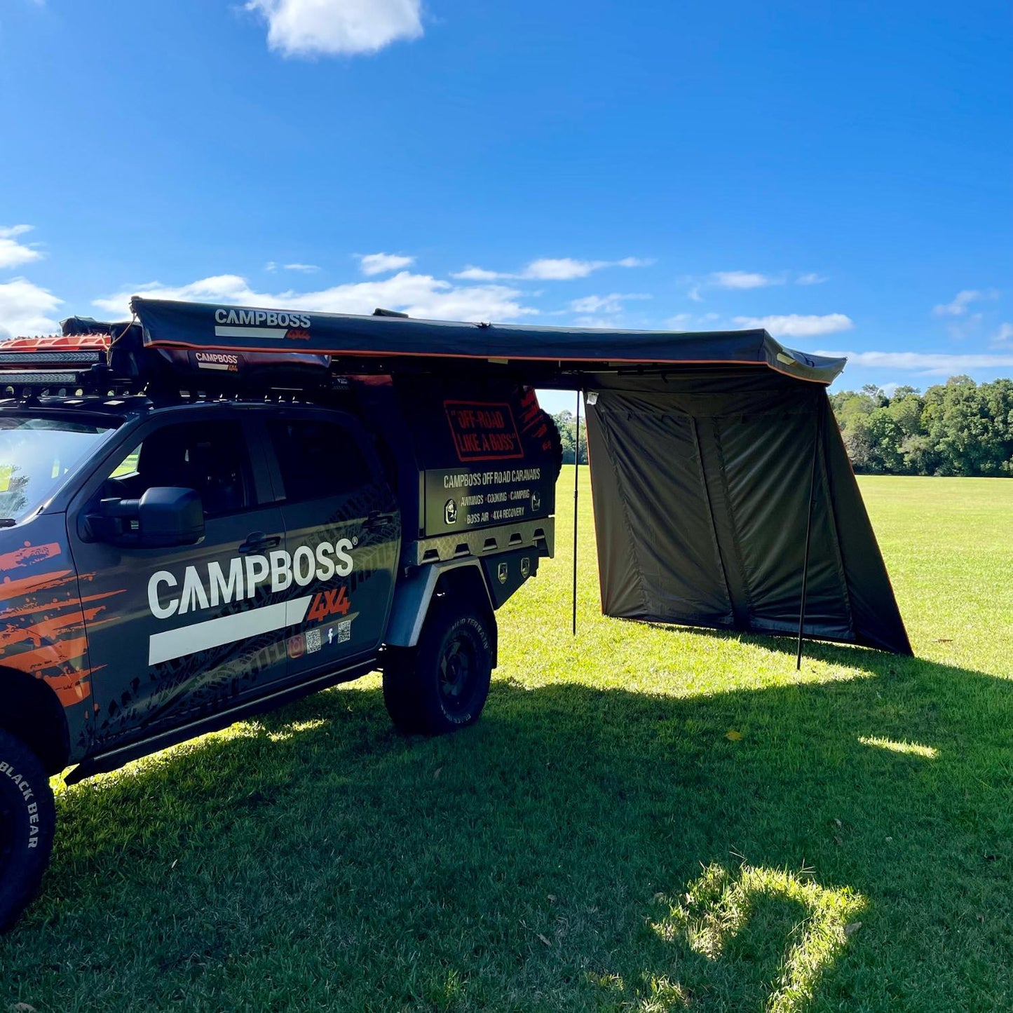 Campboss 270XL Single Awning Wall