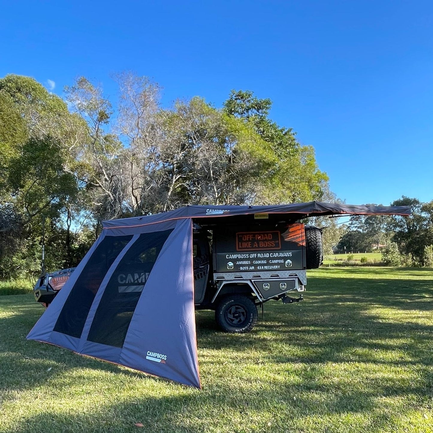 Campboss 180 Single Awning Wall