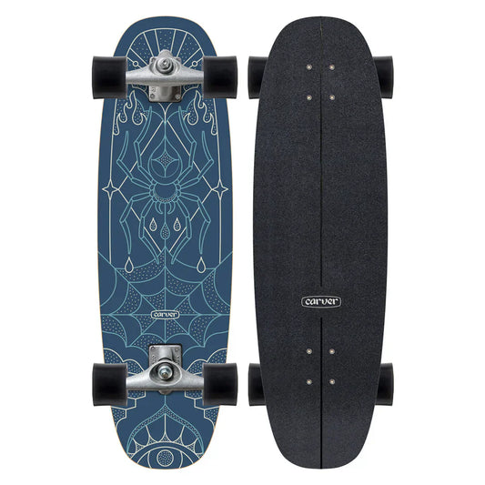 Carver Blue Widow Surfskate Complete CX Raw (V4) - 33″