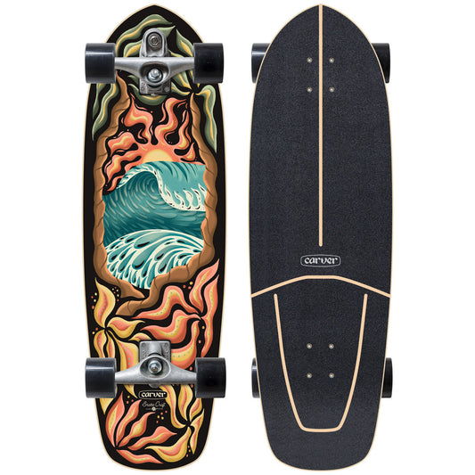 Carver Psychedelic Sunset C7 Raw Surfskate Complete (V4) - 32″
