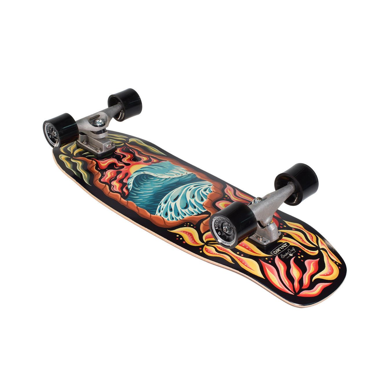 Carver Psychedelic Sunset C7 Raw Surfskate Complete (V4) - 32″