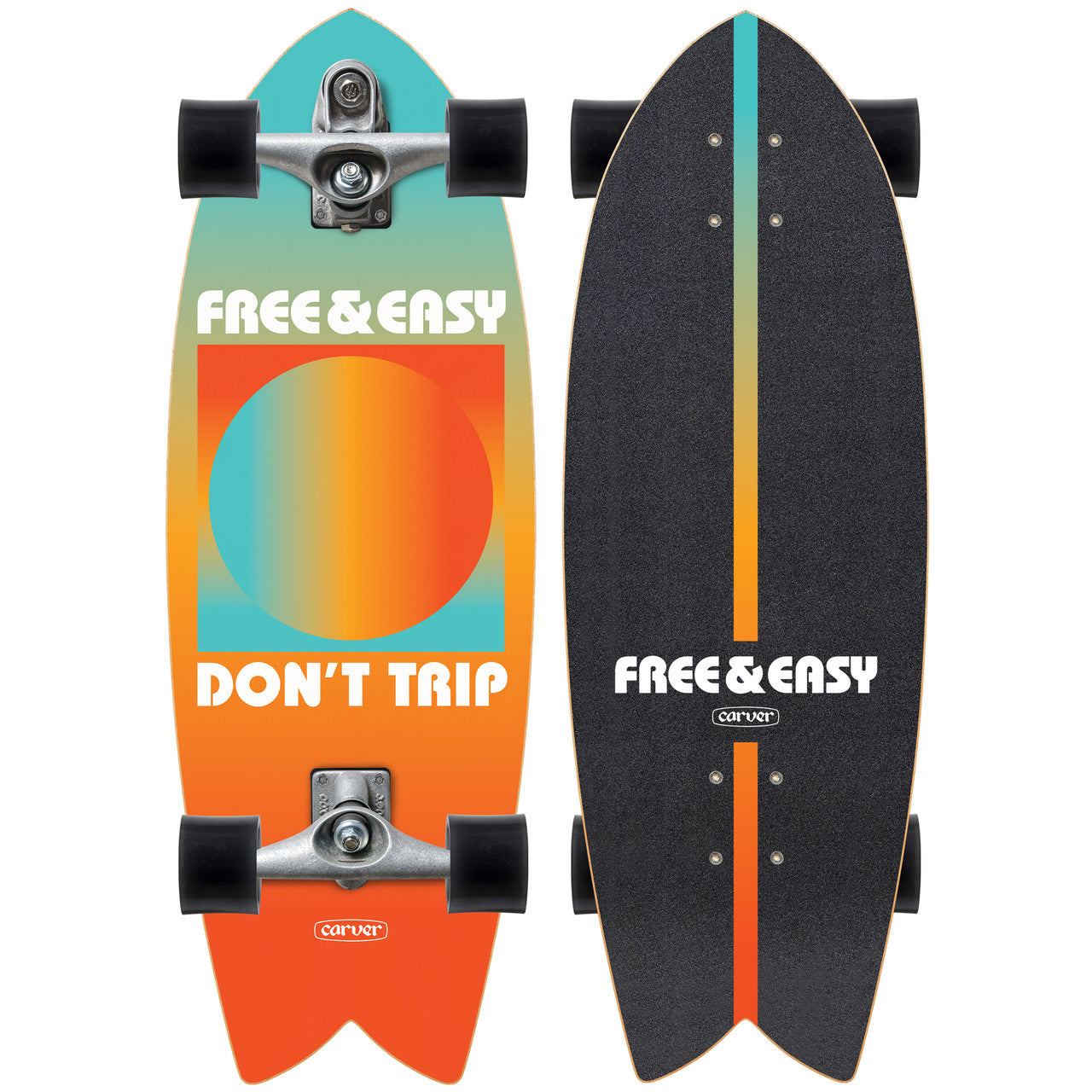 Carver x Free & Easy Gradient Sun Surfskate Complete C7 (V4) - 29.25"
