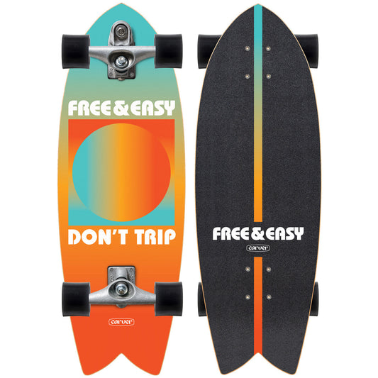 Carver x Free & Easy Gradient Sun Surfskate Complete C7 (V4) - 29.25"