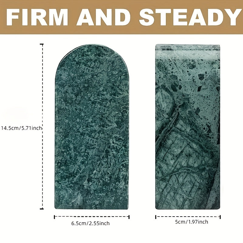 Elegant Green Italian Marble Bookshelf - H2EC