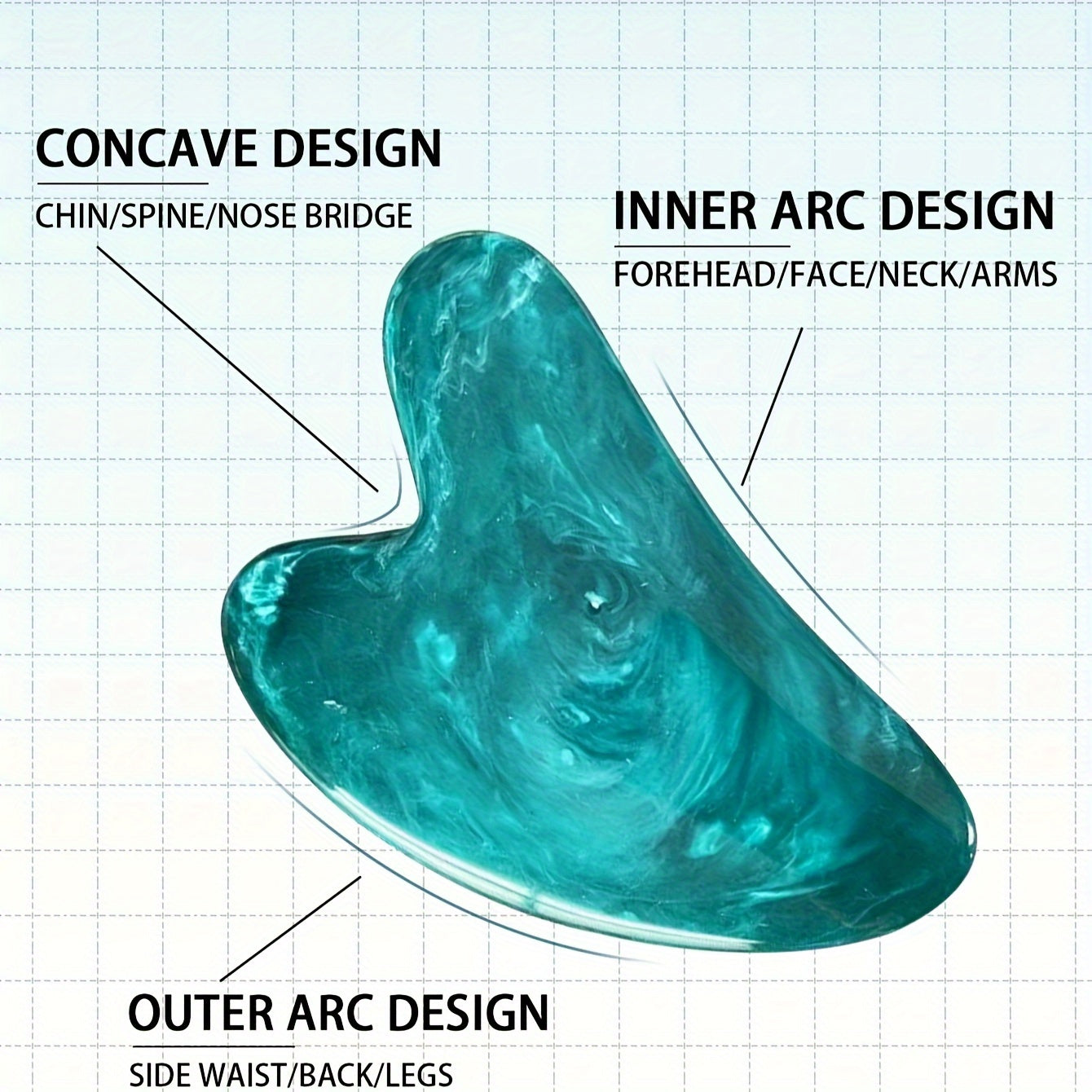 Gua Sha Tool Suitable for Facial Skin Care Face and Body - SI1P