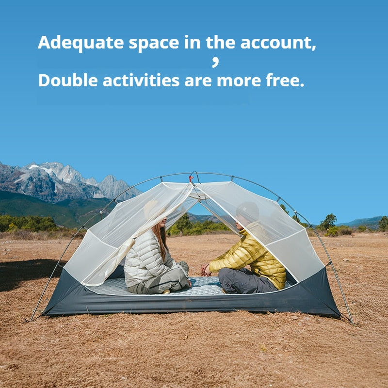 Naturehike MONGAR Series UL Tent Portable Ultralight 1 and 2 Person 15D Nylon Rainproof Expandable Canopy Double Layer Camping Outdoor Hiking Backpacking Cycling Tent