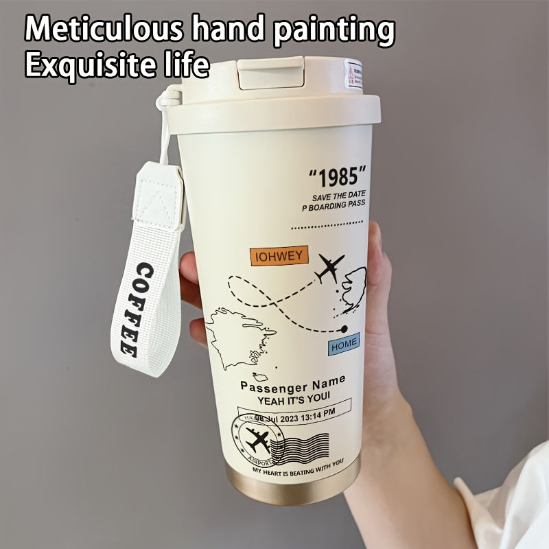 Airplane Route Map Thermos- HMT14TM