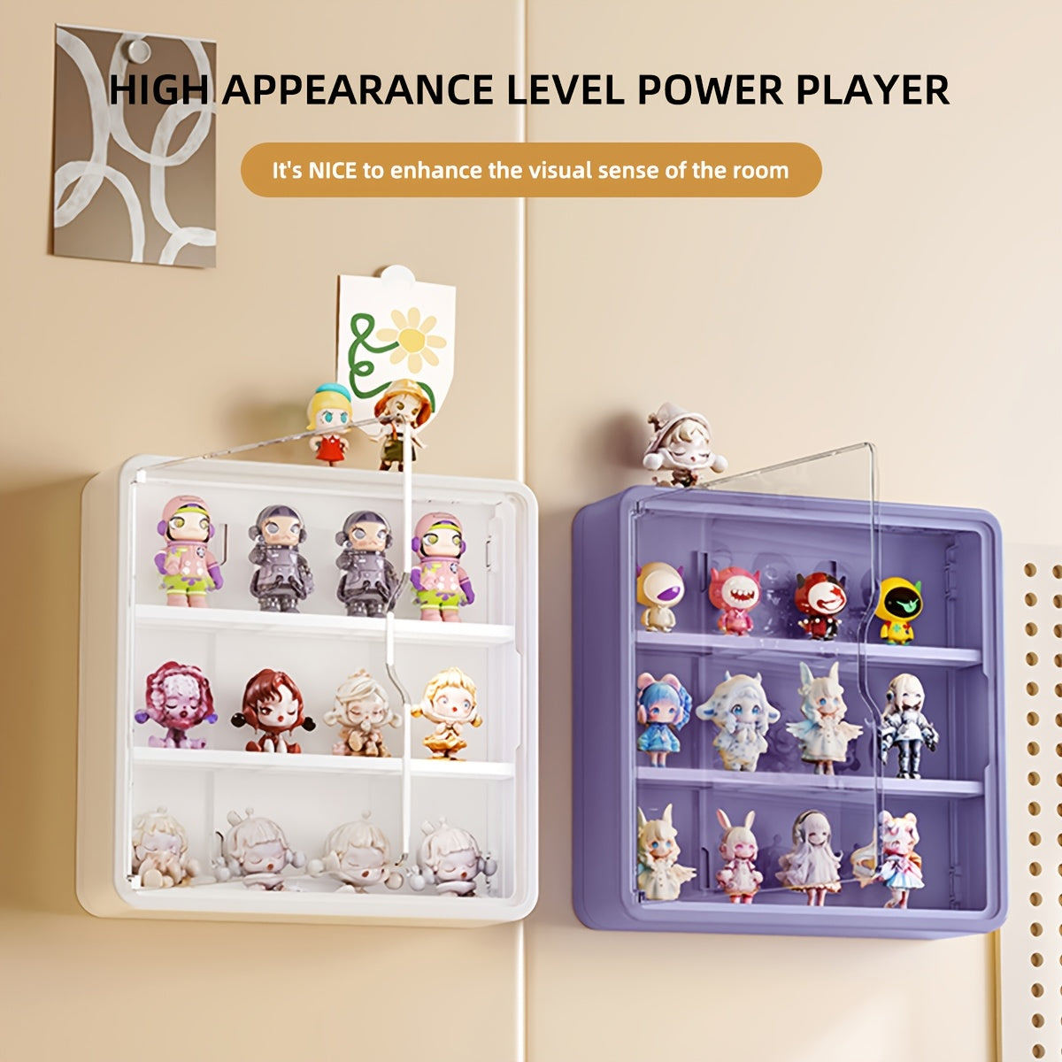 PET Material Wall-Mounted Hand Organizer Display Case - SF3K