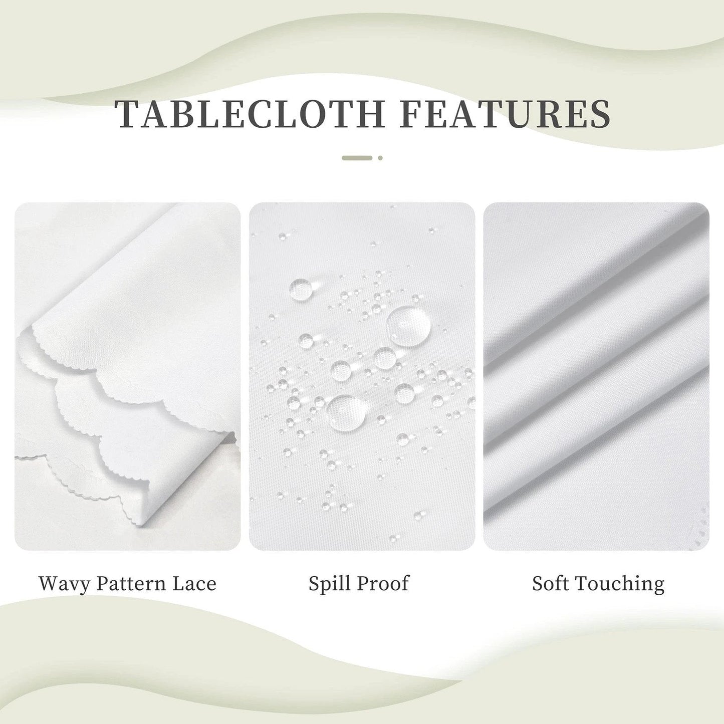 Kitchen Rectangular Tablecloth(One-sided Printing)