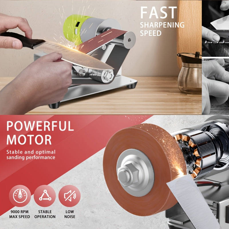 Mini Electric Belt Sander, 7-Speed DIY Grinder TJR4P9X