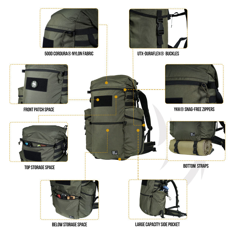 WILD ROCKET Bushcraft Pack