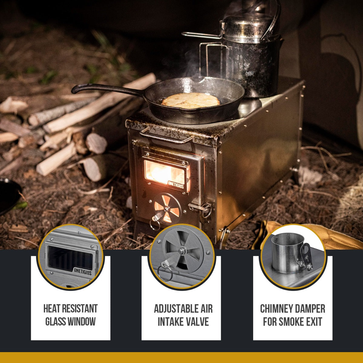 TIGER ROAR Tent Stove
