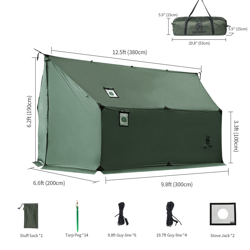 TEGIMEN Hammock Awning & Hot Tent