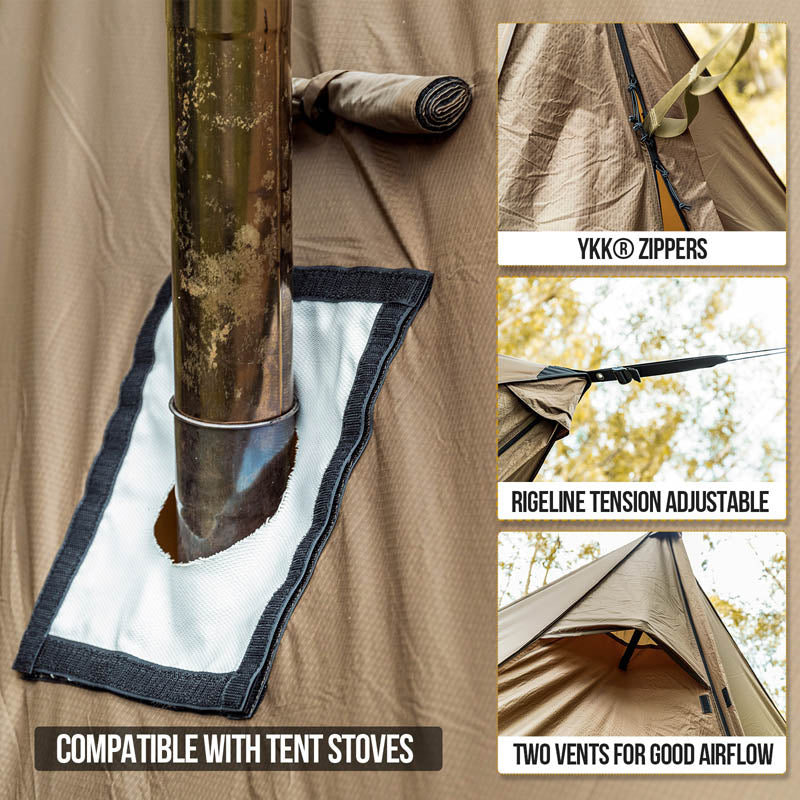 ROCDOMUS Hammock Awning & Hot Tent