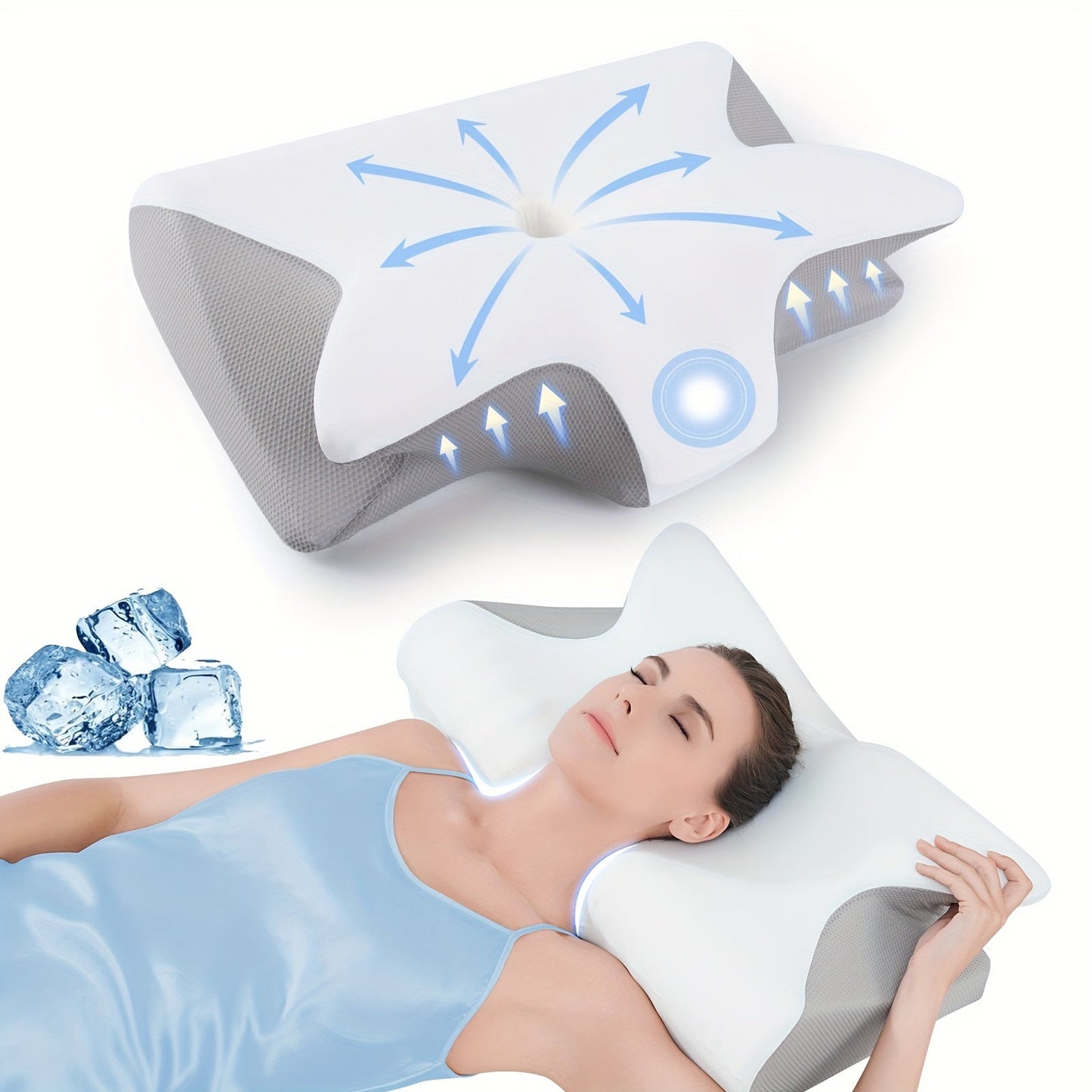 Extra-Large Orthopedic Pillow for Neck and Shoulder Pain TJR6T2B